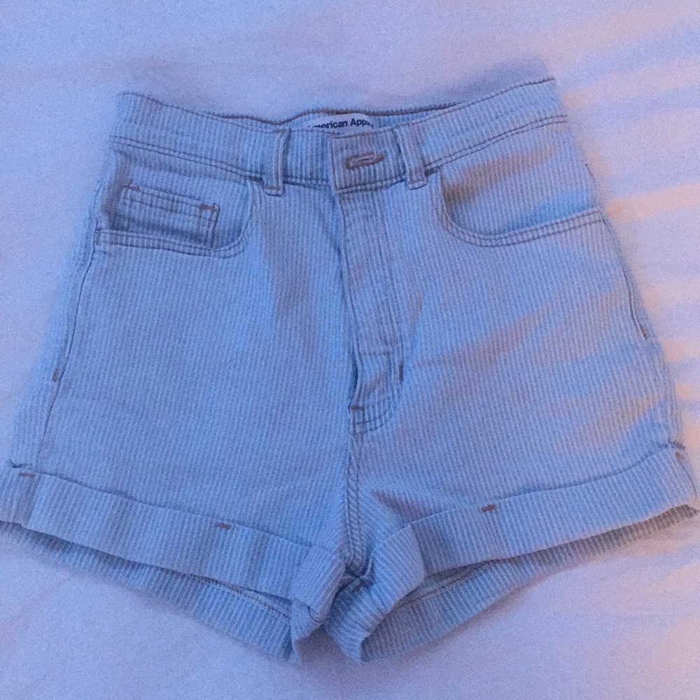 american apparel jean shorts w26